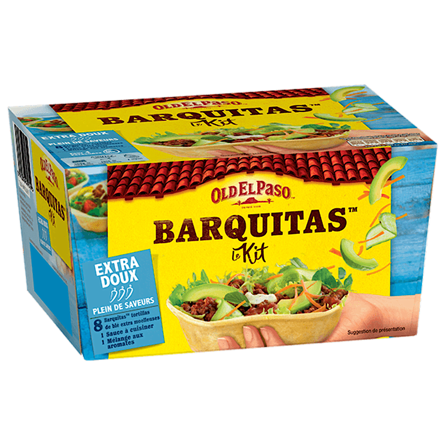 paquet de Kit Pour Tacos Avec Barquitas™ d'Old El Paso extra doux 329g